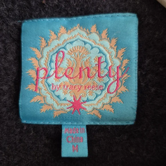 Plenty By Tracy Reese Dusken Wool Funnel Neck Coat Anthropologie Colorblock Sz M - Picture 2 of 16